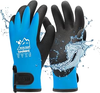 toolant 100% Waterproof Touch Screen Work Gloves Blue S Pair