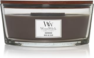 Woodwick Ellipse Scented Candle with Crackling Wick | Blackberry with Spices | Up to 50 Hour Burn Time Paraffin Oudwood