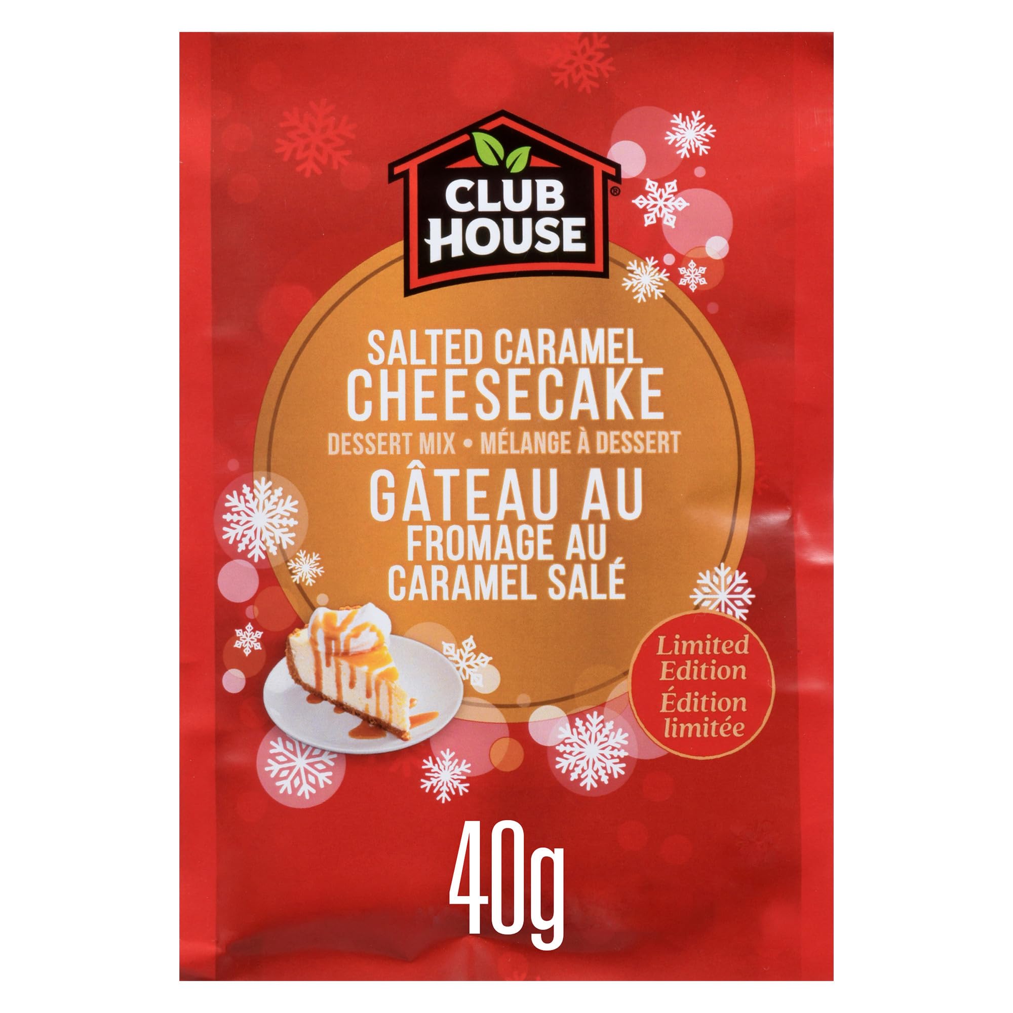 Club House Dessert Mix, Salted Caramel Cheesecake, 40 g | Sweet & Tangy Caramel 