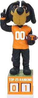 Smokey Tennessee Volunteers Football Top 25 Ranking Tracker Bobblehead
