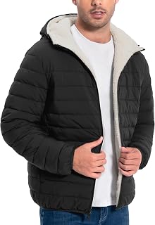 Pioneer Camp mens winter puffer jacket sherpa lined water resistant medium weight warm insulated puffer parka