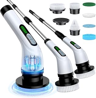 Highyes Electric Spin Scrubber, Powerful 2-Speed Cleaning Brush