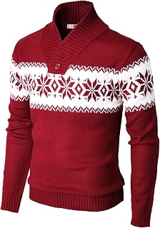 H2H Men's Casual Slim Fit Pullover Sweater Knitted Thermal Sweatshirt