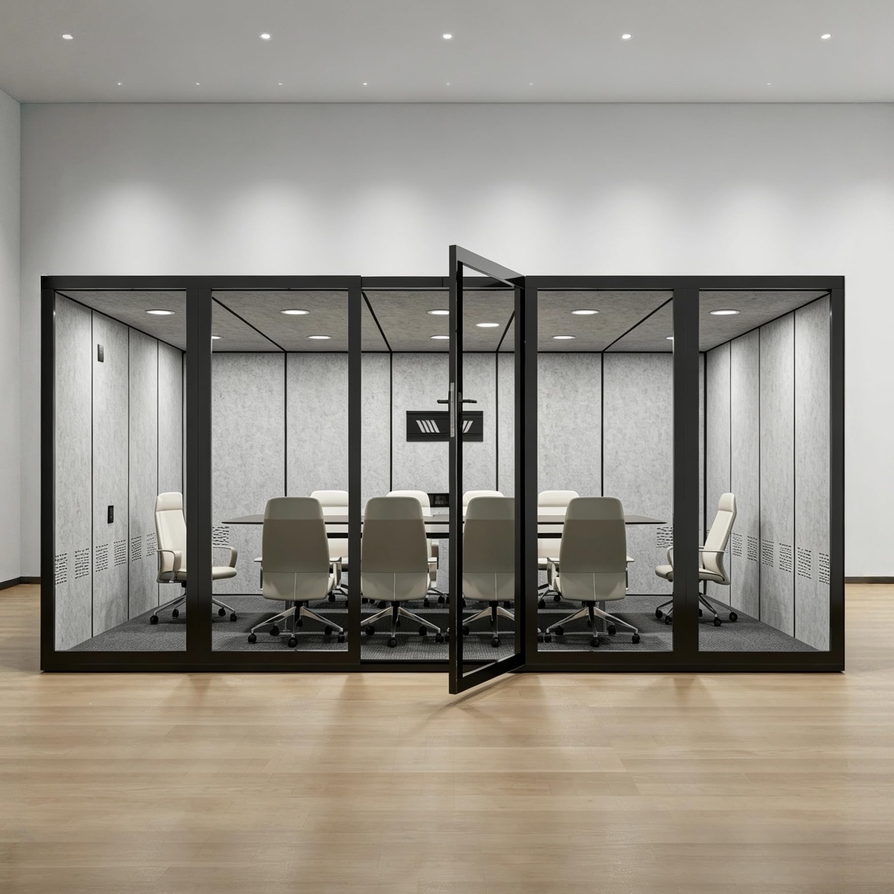 Soundproof Office Pod Booth.196w157D 88H Inches for Meeting Workspace | Private 