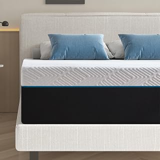 Slomix 6-inch Supportive Medium Firm Gel Memory Foam Black Twin Mattress | Slomix Twin Size Mattress,Pressure Relief,Breathable Comfort,Cooling Memory Foam,Sigle Mattress,in a box