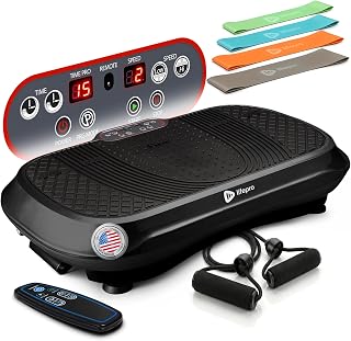 Lifepro Waver Vibration Plate Exercise Machine with 99 Speeds & 10 Presets | Resistance Bands, Non-Slip Surface, 330 lbs Capacity — Vibration Plate for Lymphatic Drainage, Body Toning, Full-Body Workout