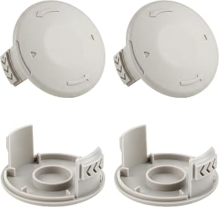 MKDTKY 4-Pack Replacement Spool Cap for Ryobi One+ String Trimmer | Compatible with Ryobi AC14RL3A, includes 4 caps, durable, easy replacement, for grass trimmer head