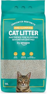 by Amazon Cat Litter Box with Fine Clumping, Unscented 10L