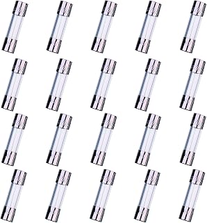 HUAREW F2AL250V 20 Pcs 5x20mm Fast-Blow Glass Fuse 2A 250V 0.2x0.78 inch time delay Fuse(Pack of 20 Pcs)