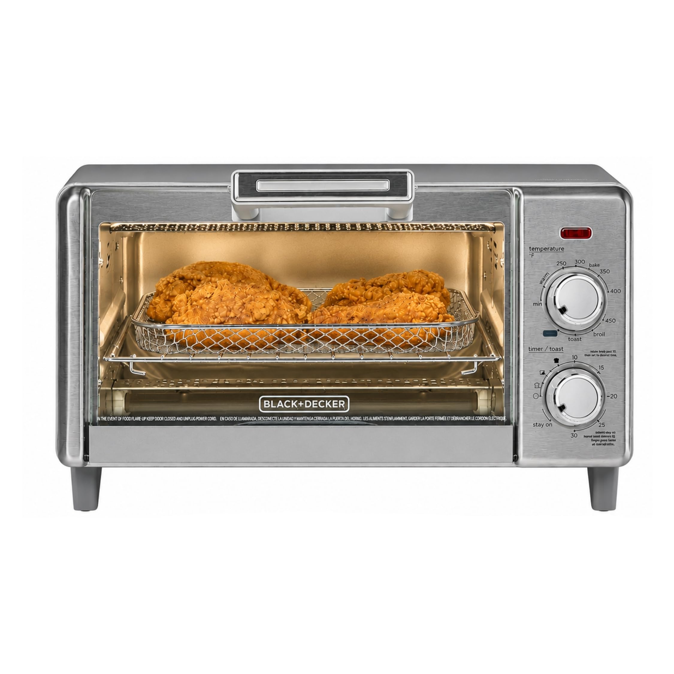 BLACK+DECKER 4-Slice Air Fry Toaster Oven, 5-in-1 Countertop Oven | Air fry, bak