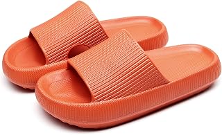 rosyclo Cloud Slippers for Women Men Massage Shower Bathroom Non-Slip Quick Dry Open Toe Super Soft Comfortable Thick Sole Home House Cloud Cushion