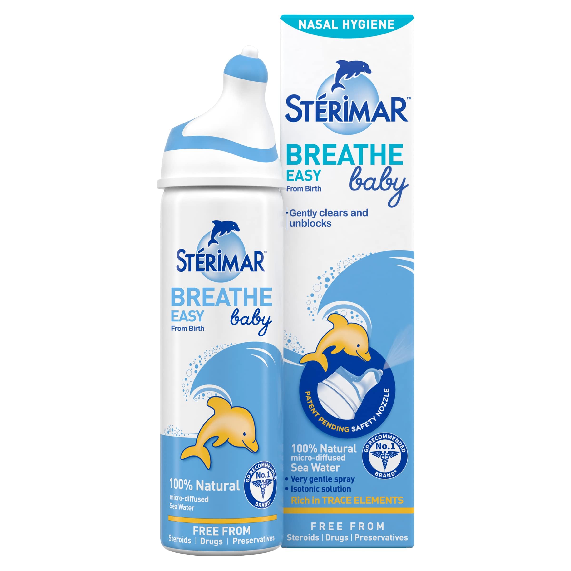 Sterimar Breathe Easy Baby Nasal Spray, Gentle Nasal Hygiene, 50ml | Cleanses Im