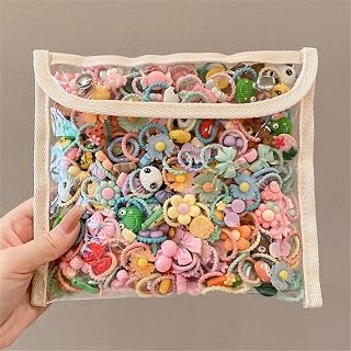 50 Pcs Random Multicolor Hair Scrunchies for Women Soft Elastic Cute Small Hair Scrunchies Elastic Hair Bands Hair Accessories