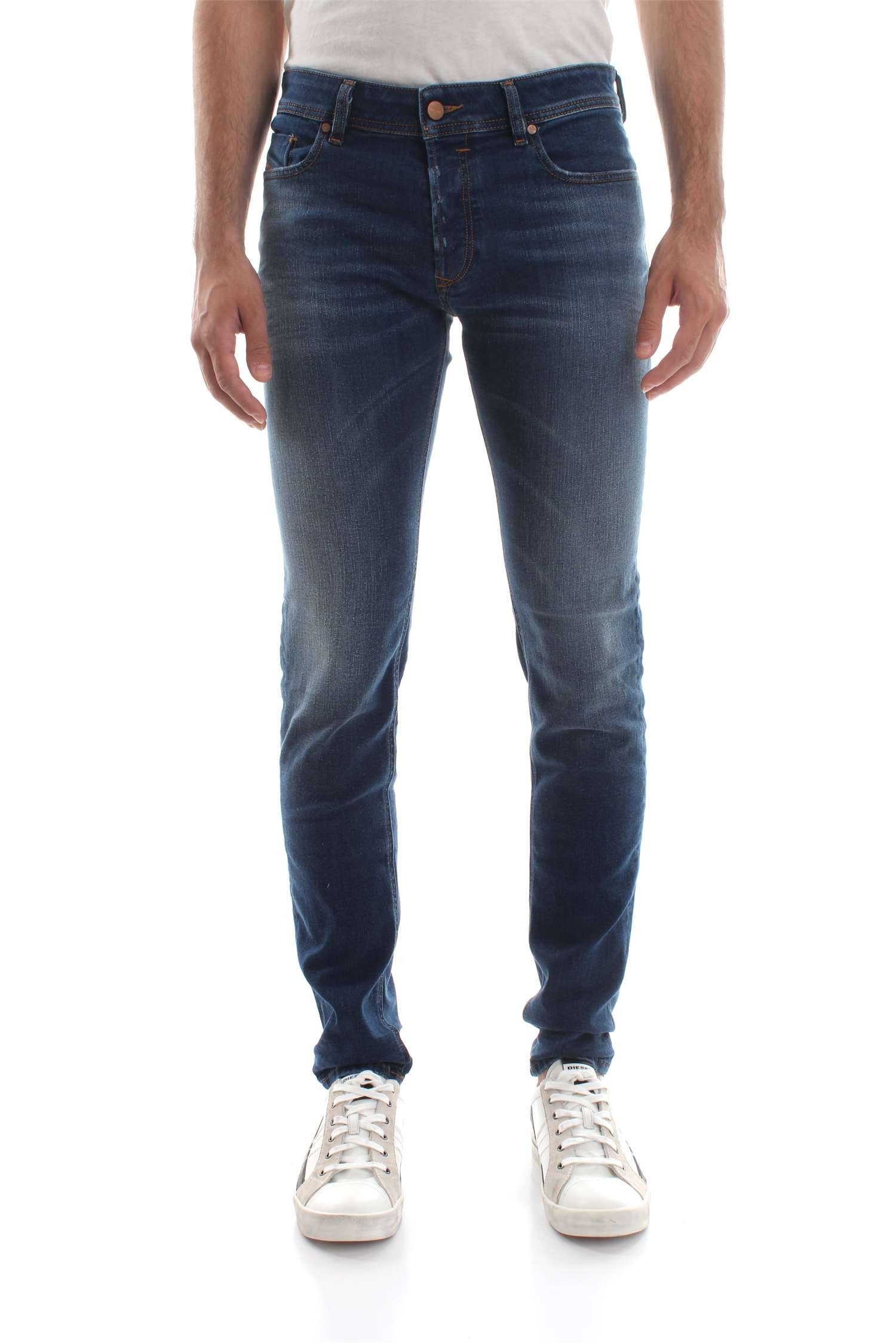 Diesel Sleenker Jeans Men Denim Medium Blue 29 L32