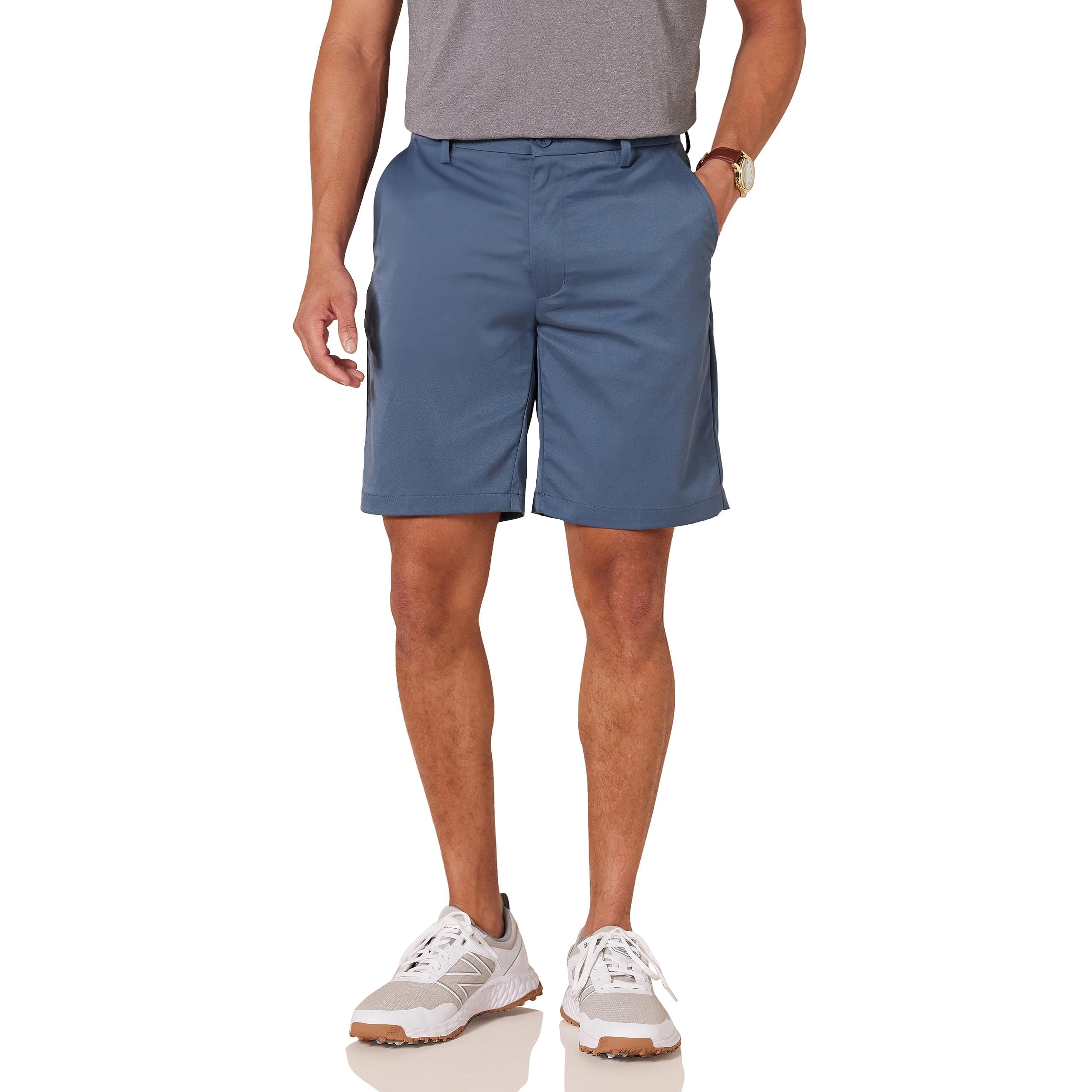 Amazon Essentials Men's Classic-Fit 9" Inseam Moisture-Wicking Golf Shorts, Func