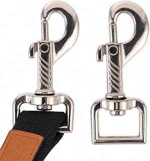 DIYEAH Horse Reins Hooks Equine Trigger Hooks Swivel Eye Halter Snap Clips for Horse Tack Stable Clip Hooks Fastening Accessories for Rein Control 2 Pack 2.95 X 1.18 X 0.39 in