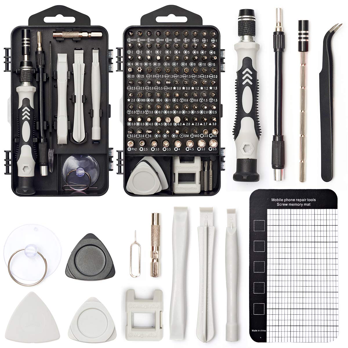 SHARDEN Precision Screwdriver Set, 122 in 1 Magnetic Repair Kit for Electronics 