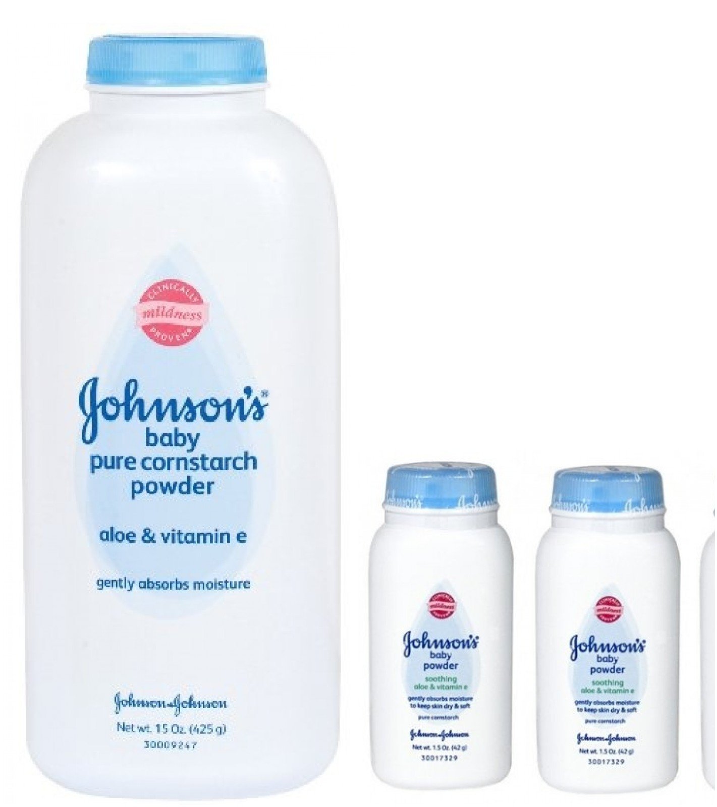 Johnson's Pure Cornstarch Baby Powder 15 Oz + Johnson's Pure Corstarch