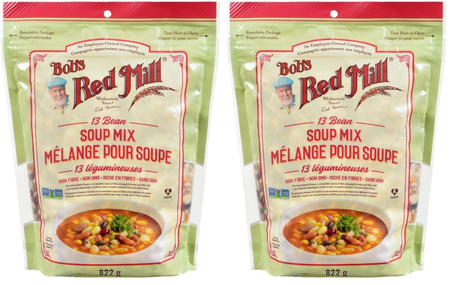 Bob's RED Mill 13 Bean Soup Mix, 822g (Pack of 2)