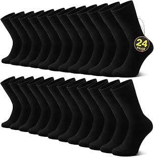 Falechay 12 Pairs of Men's Women's Business Socks Cotton Sports Socks