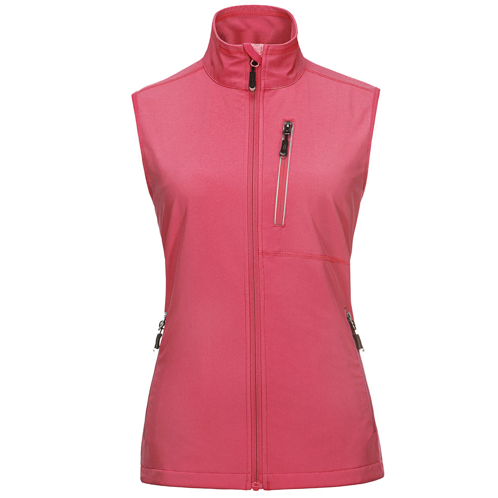 33,000ft Women's Outdoor Jacket, Soft Shell Sleeveless Jacket, Lightweight, Wind