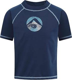 Kanu Surf Boys' Paradise UPF 50 Sun Protective Rashguard Swim Shirt