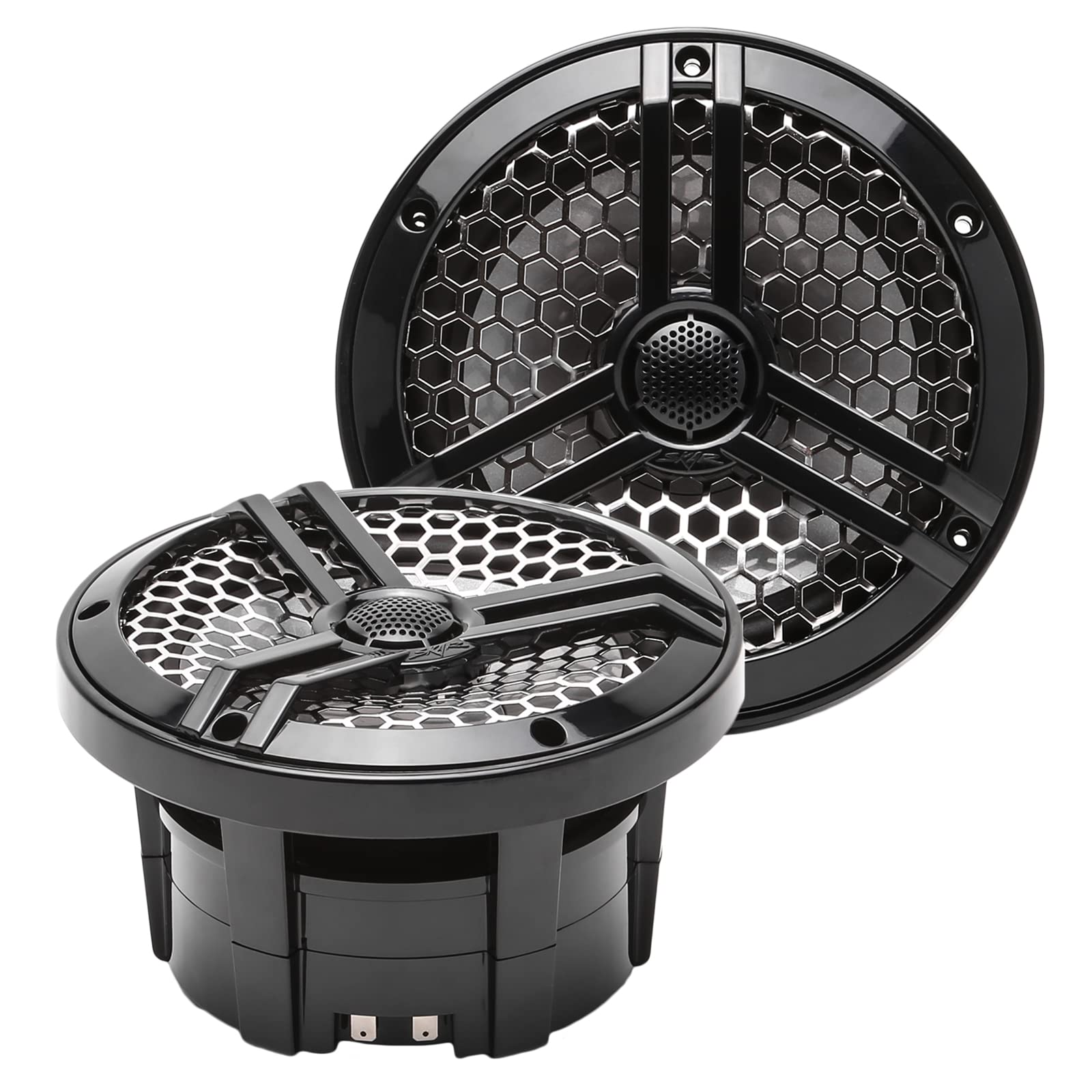Skar Audio SK65MB 6.5" 2-Way Marine Full Range 320 Watt Coaxial Speakers, Pair (
