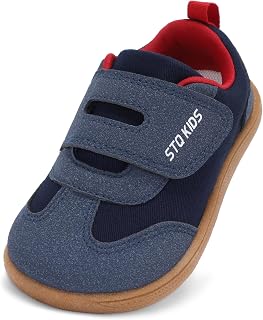 STQ KIDS Toddler Wide Toe Box Shoes Boys Girls Barefoot Sneakers