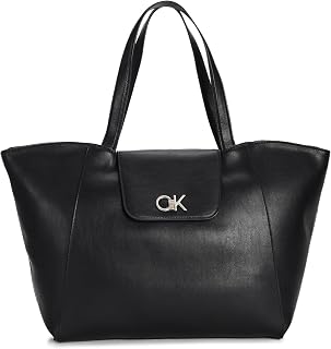 Calvin Klein Re-Lock Shopper W/Flap K60k611052, Women's Bags, One Size
