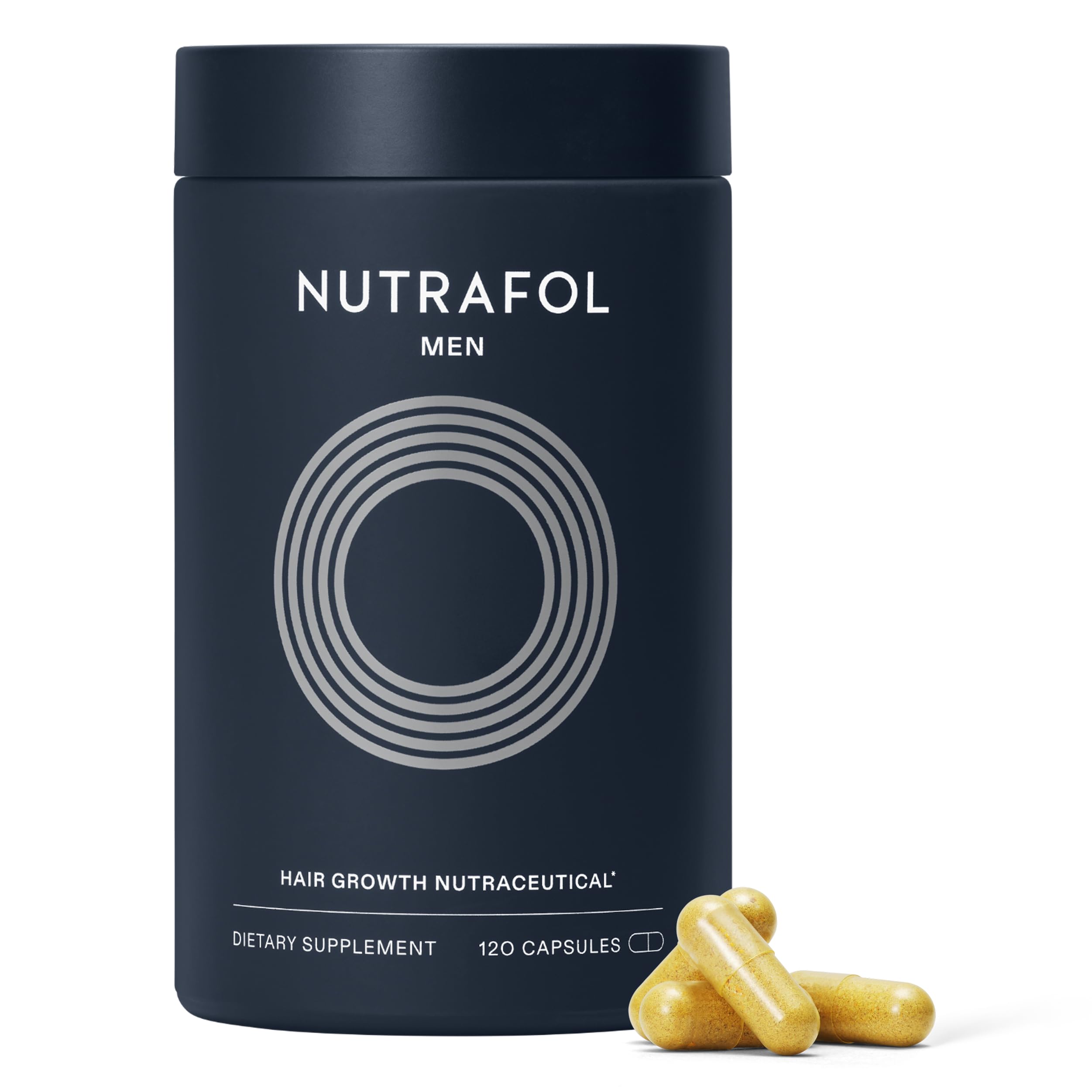 Nutrafol Men Hair Growth Supplements, Ages 18-49, 1-Month Bottle | #1 Dermatolog