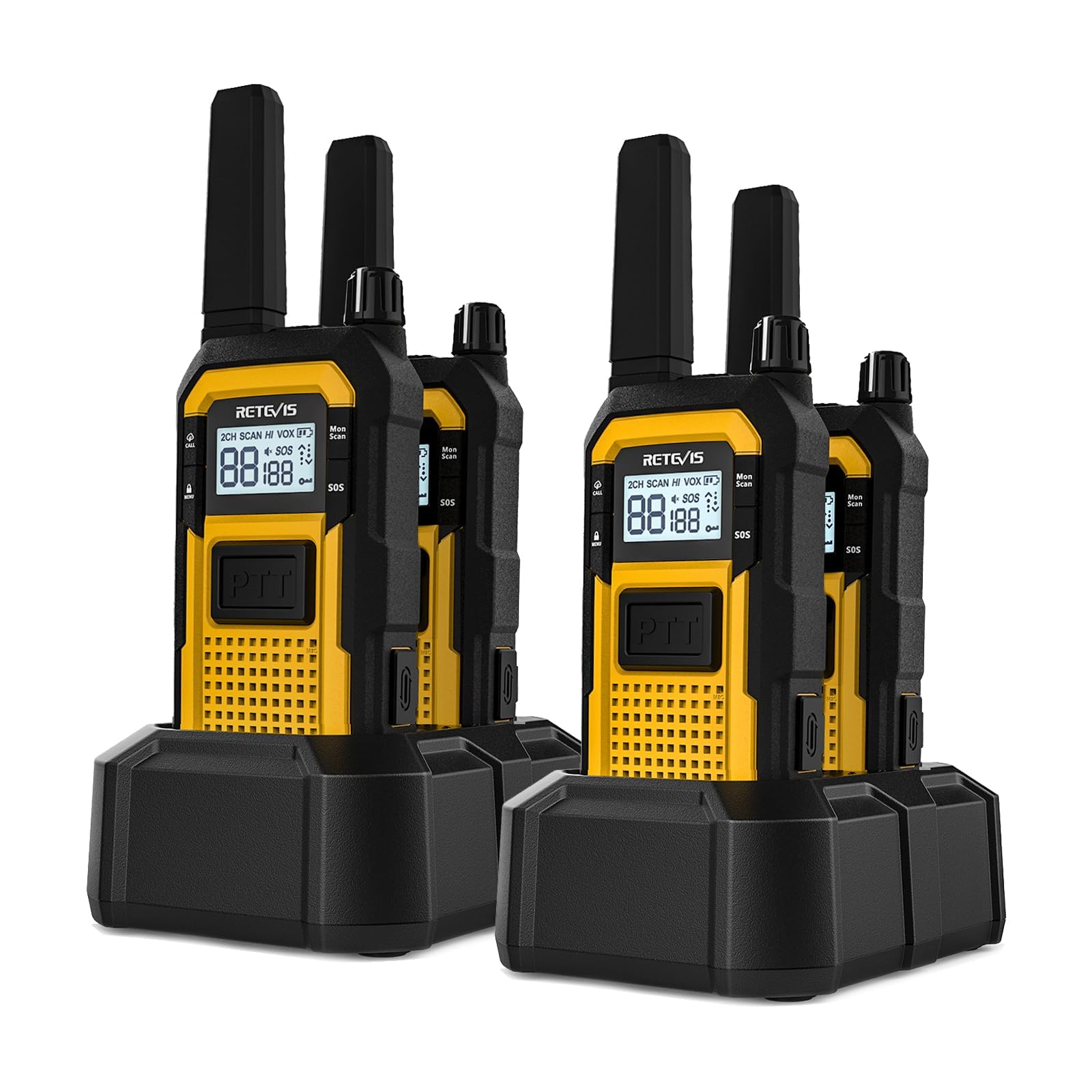 Retevis RB48 Heavy Duty Waterproof Military-Standard Walkie Talkies | IP67, Floa