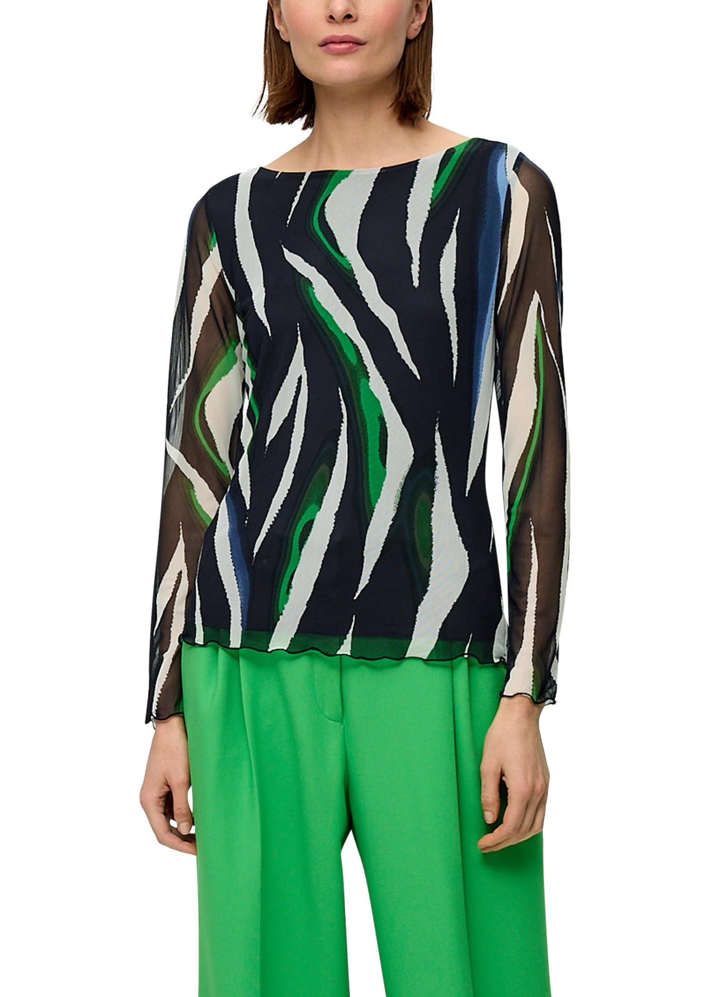 s.Oliver BLACK LABEL Women's Long-Sleeved T-Shirt, 59A2, 48