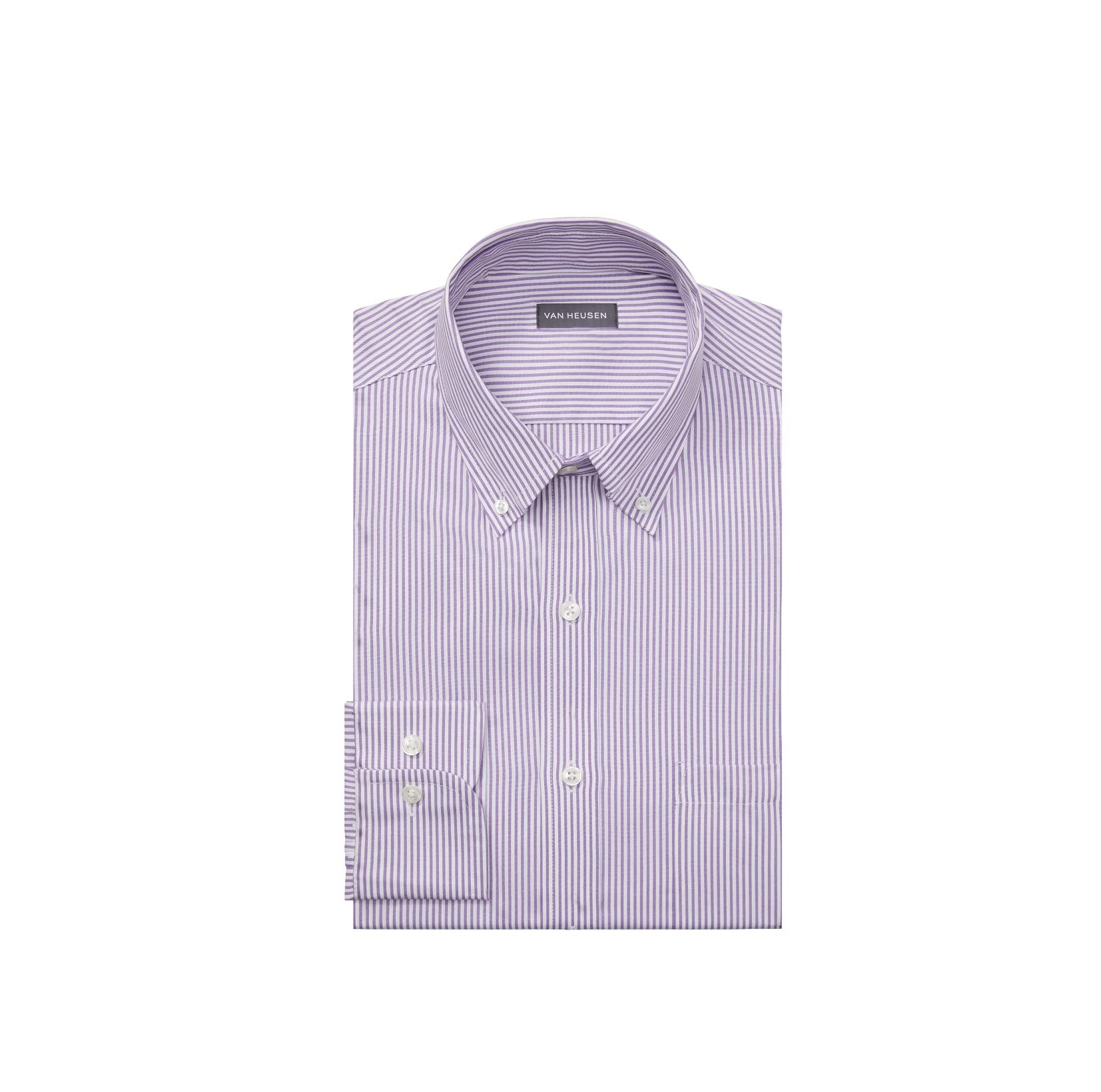 Van Heusen Men's Dress Shirt Regular Fit Pinpoint Stripe