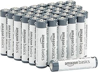 Amazon Basics - Pack of 40 AAA alkaline industrial batteries, 1.5 volts, 5 year shelf life