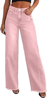PRETTYGARDEN Wide Leg Jeans For Women Trendy 2025 Trendy High Waist Stretch Loose Loose Denim Palazzo Pants With Pockets
