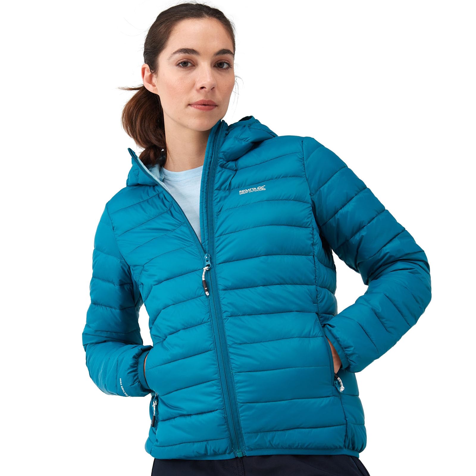Regatta Womens Hooded Marizion Padded Jacket Water Repellent Lightweight Winter 