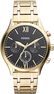 Fossil Fenmore Midsize Multifunction Gold-Tone Stainless Steel Watch BQ2366, Gold