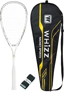 BAIHUALIN WHiZZ Squash Rackets for Adults, Beginners, Recreational Games | Medium Weight, Aluminum, Unique Frame, Larger Sweet Spot, 22-23 lbs Squash Racquet, also for Hobbyists & Daily Exercise.
