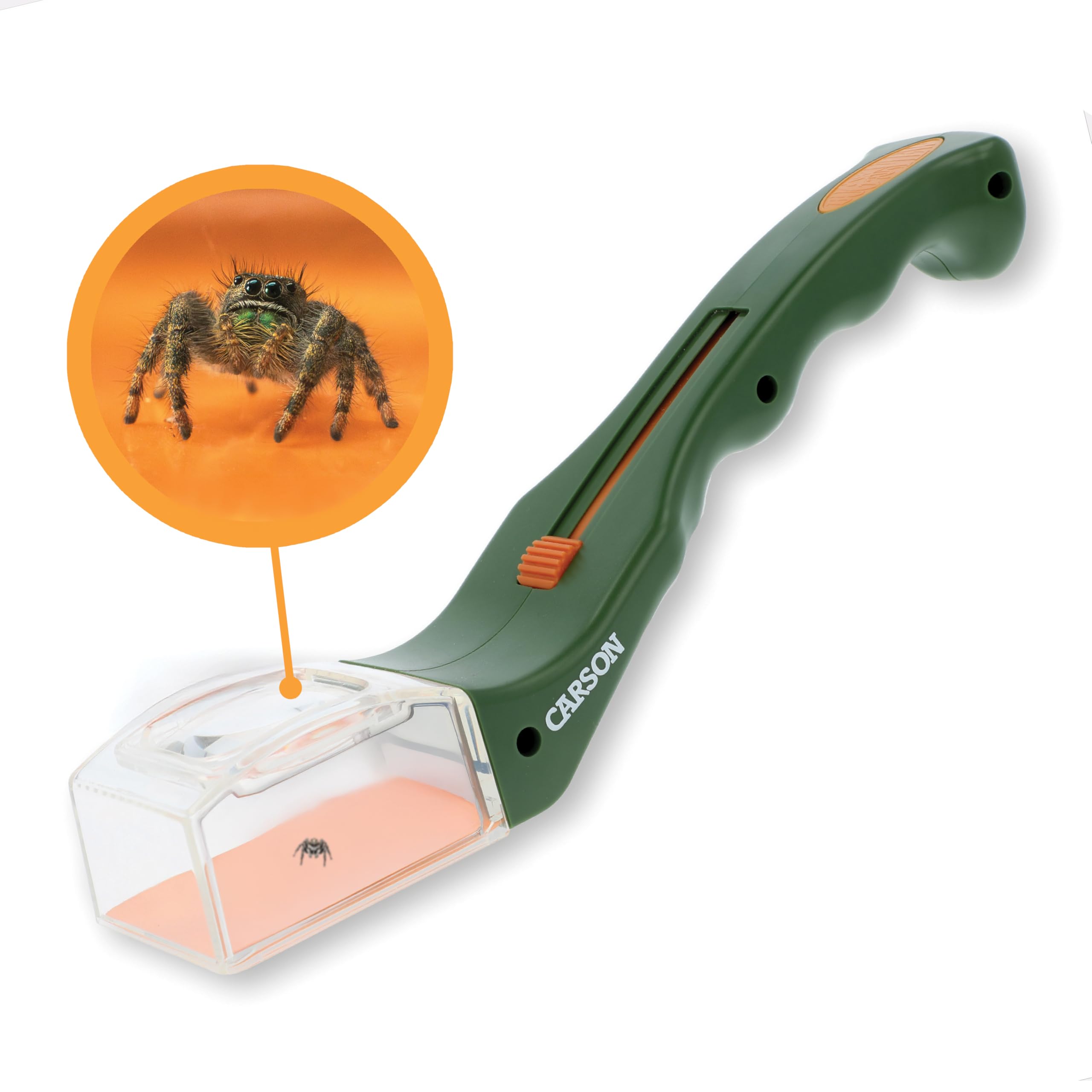 Carson BugView 5X Magnifying Glass Quick-Release Bug Catcher Indoor and Outdoor 