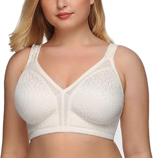 DotVol Women's Wireless Front Posture Corrector Bra Minimizer Comfortable