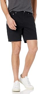 Amazon Essentials Men's Slim Fit Stretch Cotton Blend Shorts Inside Leg 7"