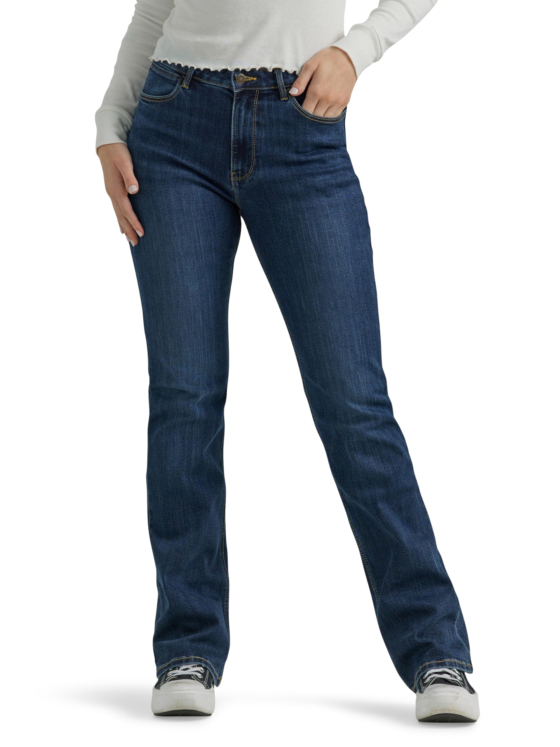 Wrangler Womens High Rise Bold Boot Jean
