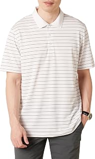 Amazon Essentials Men's Regular Fit Golf Polo Shirt, Moisture-Wicking Quick Dry, Recycled Polyester, Short Sleeve