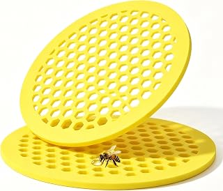 Elempony 2PCS Bee Watering Station for Garden, Floating Bee Water Feeder, EVA Foam Water Station for Outdoor Garden, Butterfly Feeder, Water Dish for Bird Bath, Pond, Patio, Pollinator Water Float
