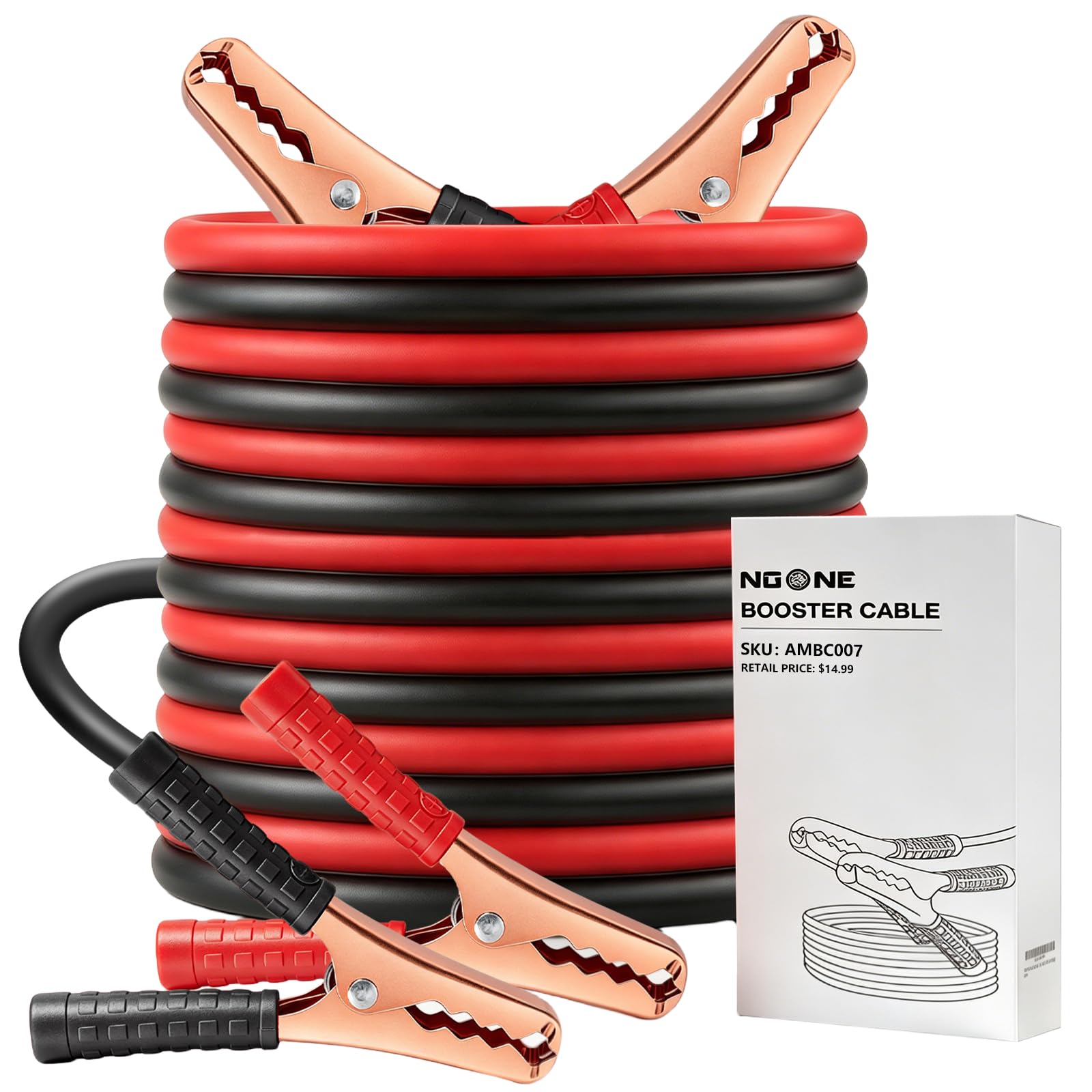 NOONE Jumper Cables for Car Battery, Heavy Duty Automotive Booster Cables | for 