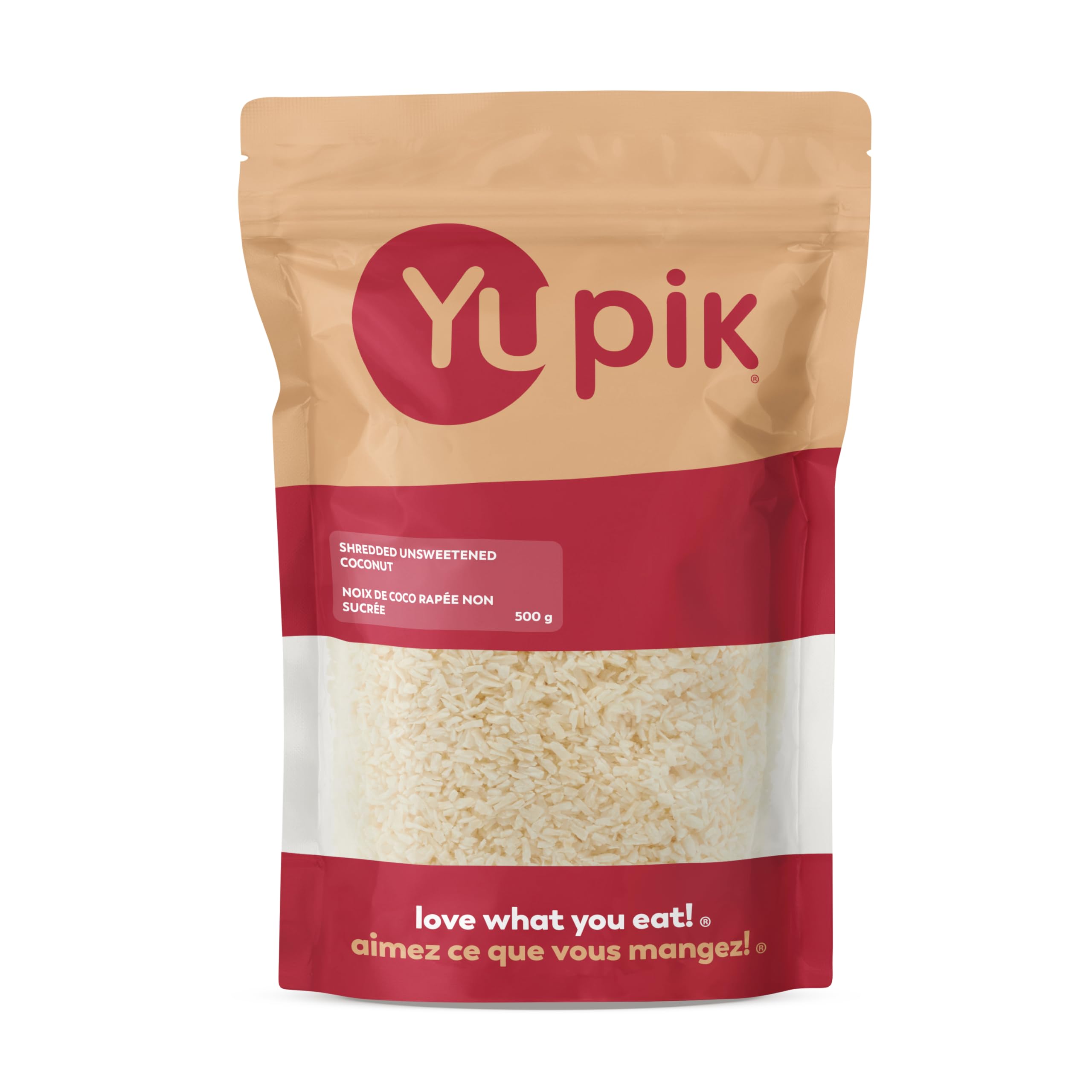 Yupik Shredded Coconut, Unsweetened, 500 g, Kosher, Vegan, Dried Coconut Shaving