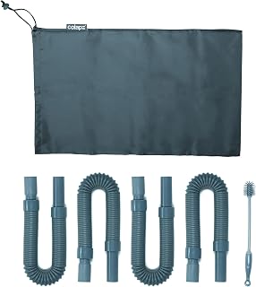 Colapz Collapsible 4m Caravan Waste Pipe Kit with Bag & Brush | Keep your pitch clean with a compact 4m waste pipe system for caravans and motorhomes