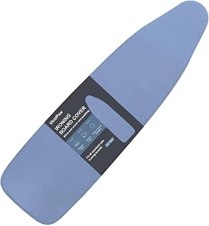 VividPaw Ironing Board Cover and Pad, Standard Size 15x54, Thick Padding | Elastic Edge, Silicone Coated, Scorch Resistant, Adjustable Fastener, Heavy Duty Padded Iron Board Covers (Blue)