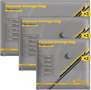 Vacuum Storage Bags for Clothes, Wardrobe and Travel