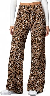Sidefeel Women's High Waisted Wide Leg Stretchy Jeans